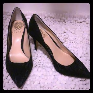 High Heels Black Lace Vince Camuto